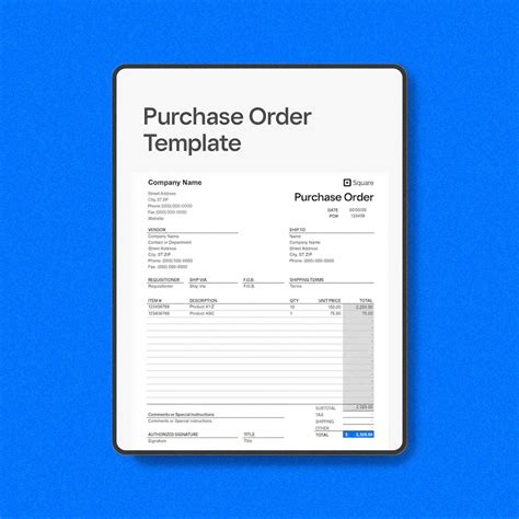 Airtable Purchase Order Template