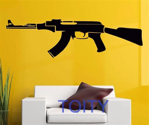 AK 47 Wall Decoration: Elevate Your Living Space with Iconic Style!
