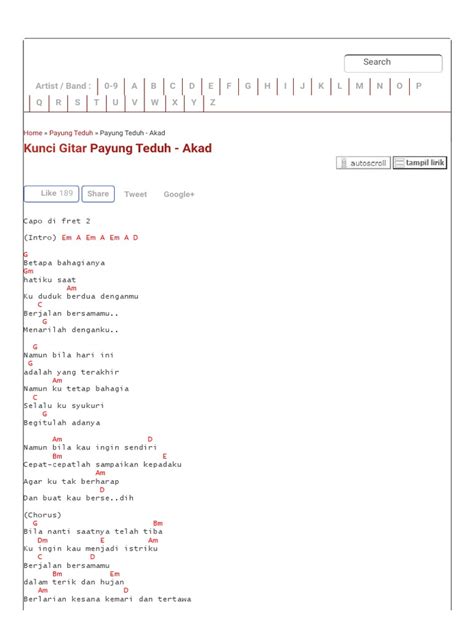 Akad Chord Gitar Dasar