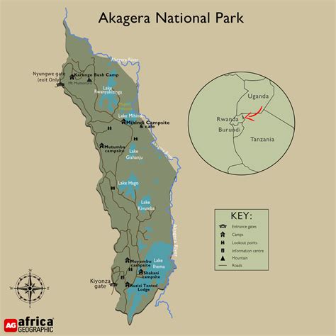 Akagera Park Map