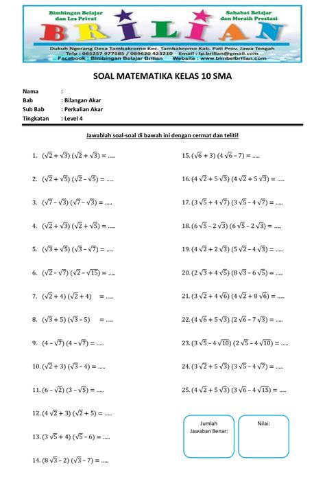 Belajar Soal Akar Pangkat Kelas 5: Mengasah Kemampuan Matematika Terbaik Anak