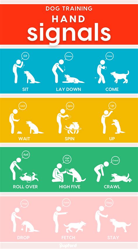 Akc Printable Dog Training Hand Signals Chart Pdf