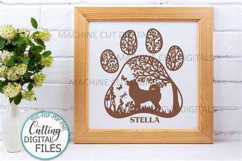 Download Akita Inu Paw Dog Round Sign Svg... Images