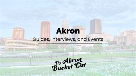 Akron Events Calendar