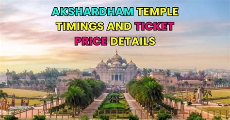 Akshardham Show Timings