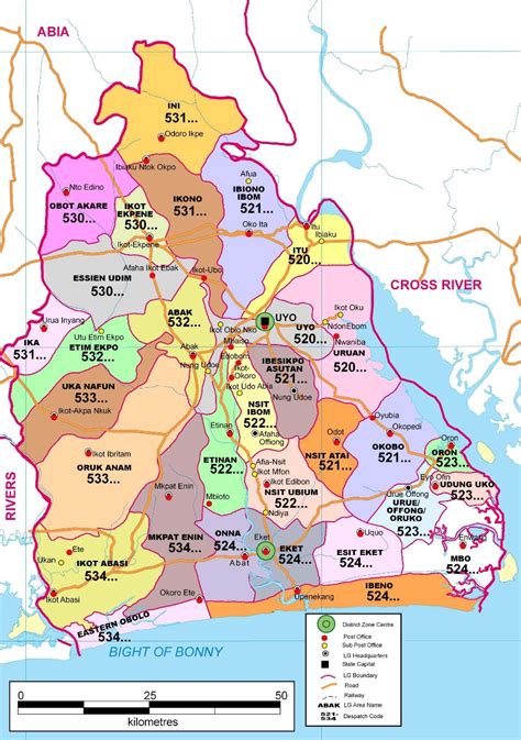 Map of Akwa Ibom State showing study area Download Scientific Diagram