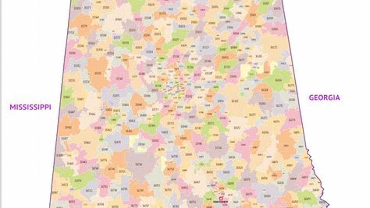 Alabama Zip Code List