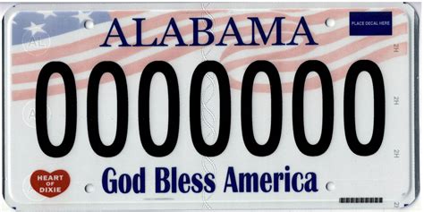 Alabama License Plate