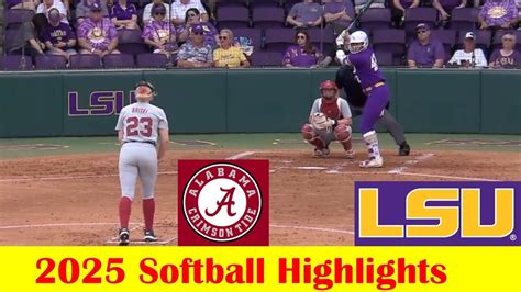 Unleashing the Sparks: Alabama and LSU Heat Up the Diamond in a Sizzling Softball Showdown!