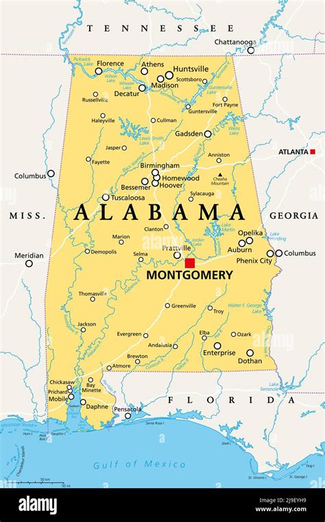 Blog de Linguagens Map of Alabama
