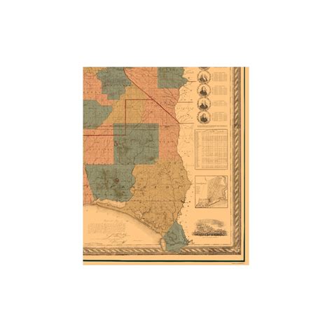 Map of Alabama and West Florida by La Tourette