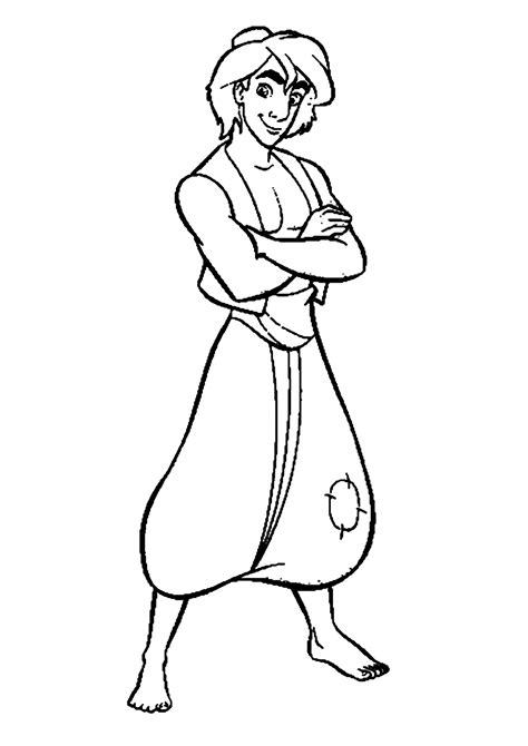Aladdin Coloring Page