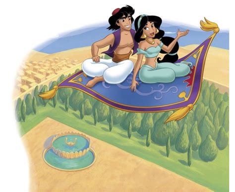 Aladdin and Jasmine on the Magic Carpet