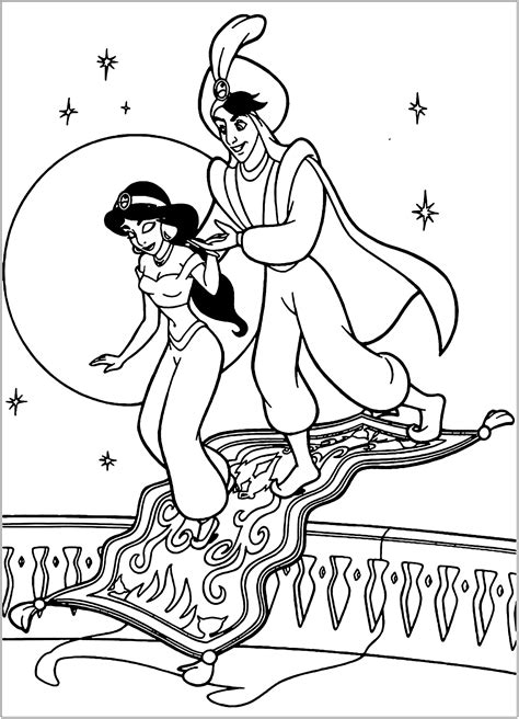 Aladin Coloring Pages