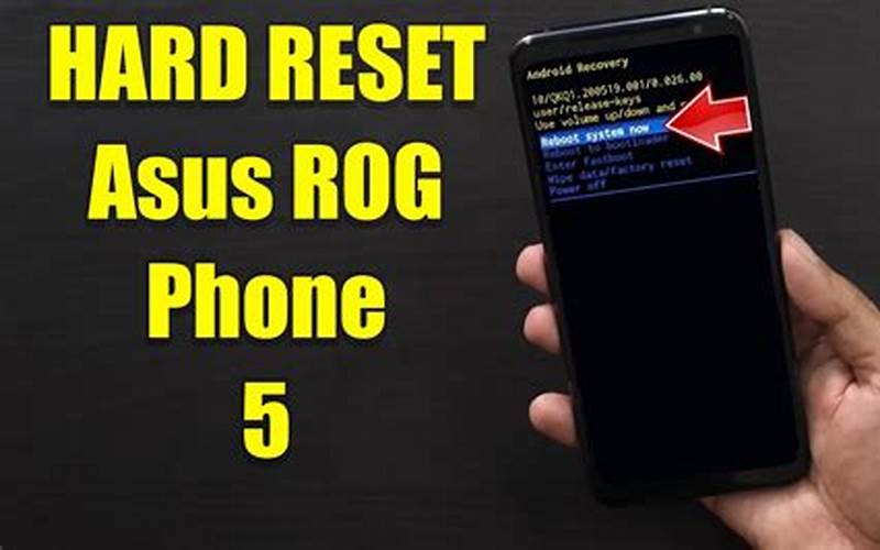 Alasan Hard Reset Asus Rog Phone