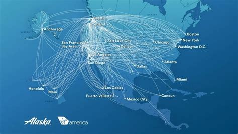 Alaska Airlines October 28, 2002 Route Map