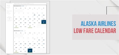 Alaska Low Fare Calendar
