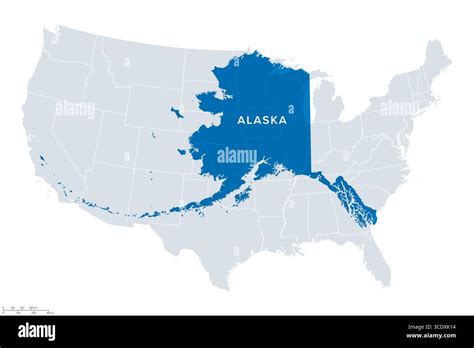 Alaska Size and Distance Comparison US Marshals Service Information