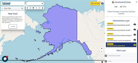 Alaska GIS data Shapefile, Kml, Administrative boundary, Boroughs