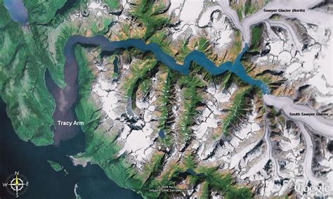 33 Tracy Arm Fjord Map Maps Database Source