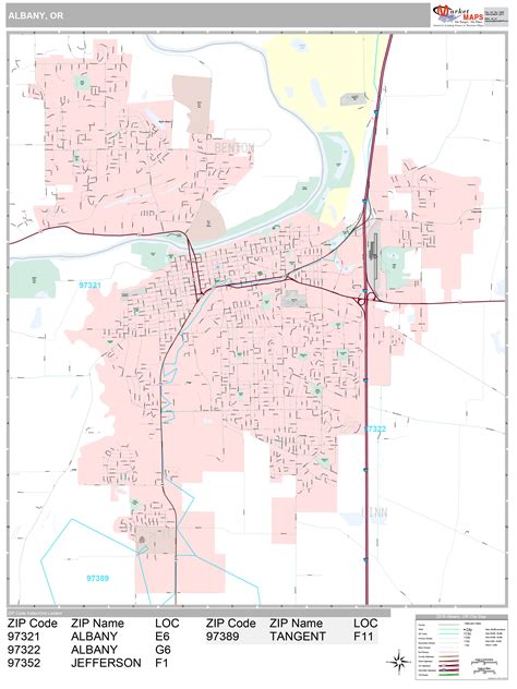 Albany NY Zip Code Map