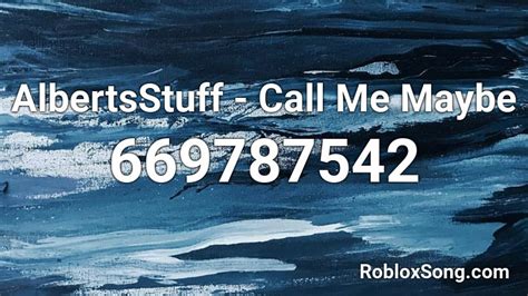 Albertsstuff - Call Me Maybe Roblox ID - Roblox Music Codes | Call 