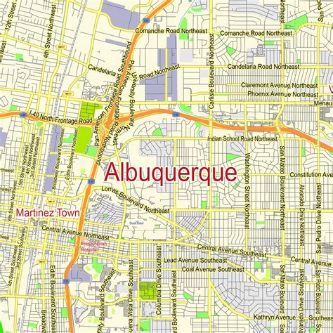 Albuquerque neighborhoods map