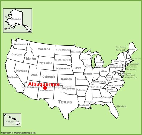 Large detailed map of Albuquerque