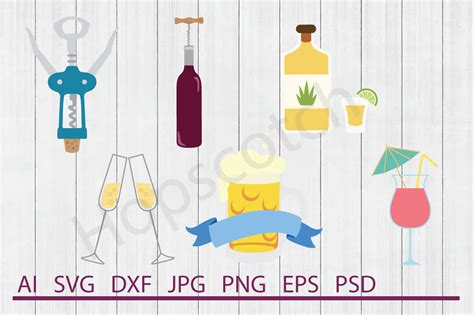 Download Alcohol Bundle DXF Files