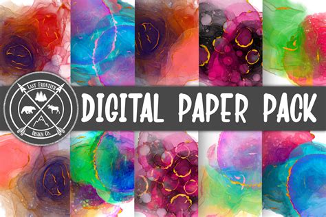 Download Alcohol Ink Digital Papers Crafts