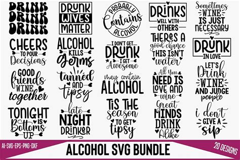 Raise a Glass to Your Creativity: Get Crafty with Our Alcohol SVGs!