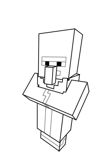 Desenho de Minecraft Steve para colorir Desenhos para