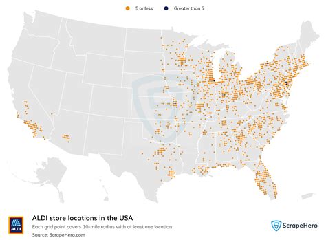 What Parts of the United States Don't Currently Have an Aldi Store