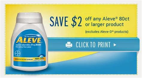 Aleve Printable Coupons