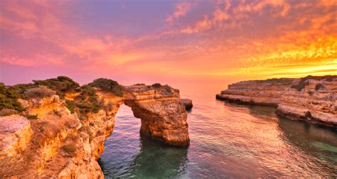 Algarve cliffs sunset