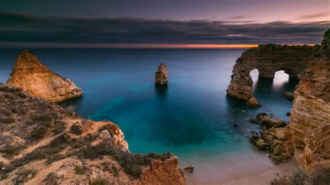 Algarve coast sunset