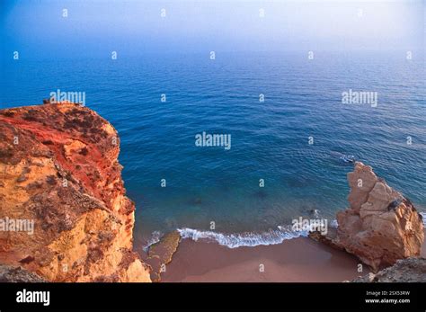 Algarve coastline cliffs