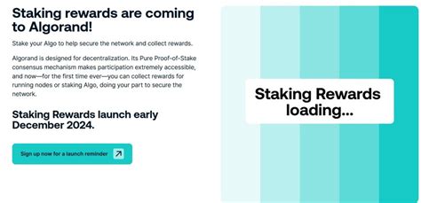 Algorand Staking Rewards