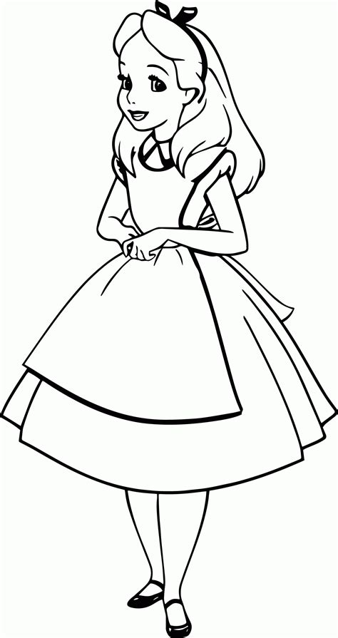 Alice In Wonderland Coloring Pages Printable