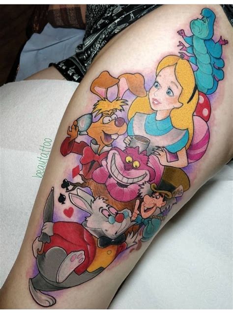 Unique Alice in Wonderland tattoo Disney tattoos