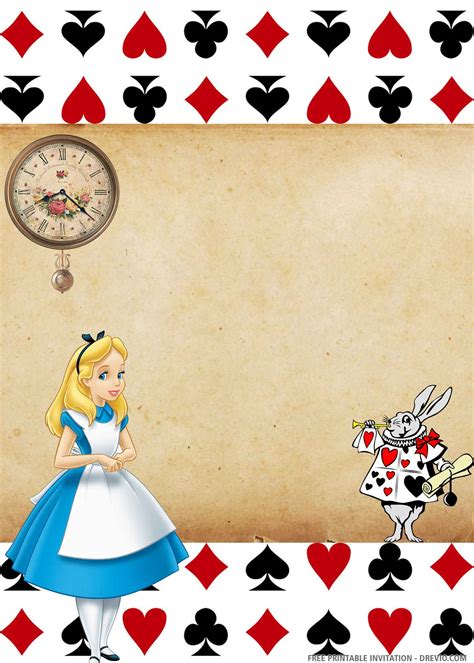 Alice In Wonderland Template