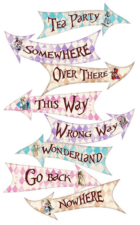 Alice In Wonderland Printable Decorations