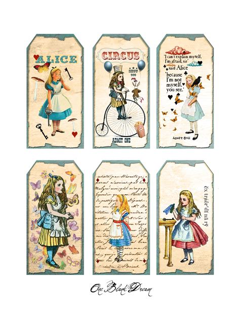 Alice In Wonderland Printables Pdf Free