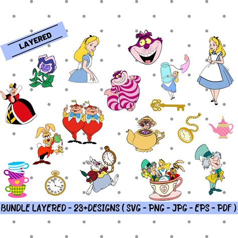 60+ Alice In Wonderland Svg, Alice Wonderland Silhouette Mad Here Were File Svg Clipart Transparent