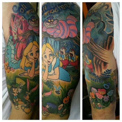 Alice In Wonderland Tattoos