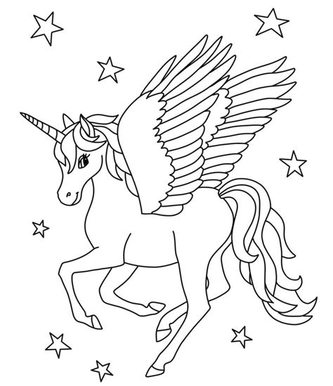 Alicorn Coloring Pages