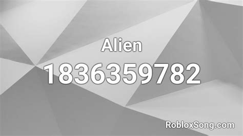 Alien - Roblox ID