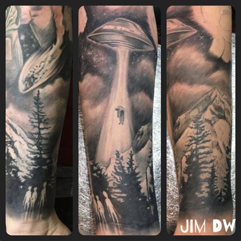 Alien Abduction Tattoo