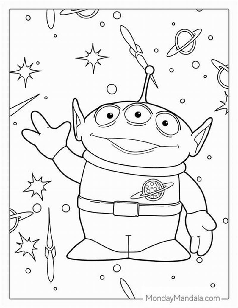 Alien Claw Toy Story Coloring Pages