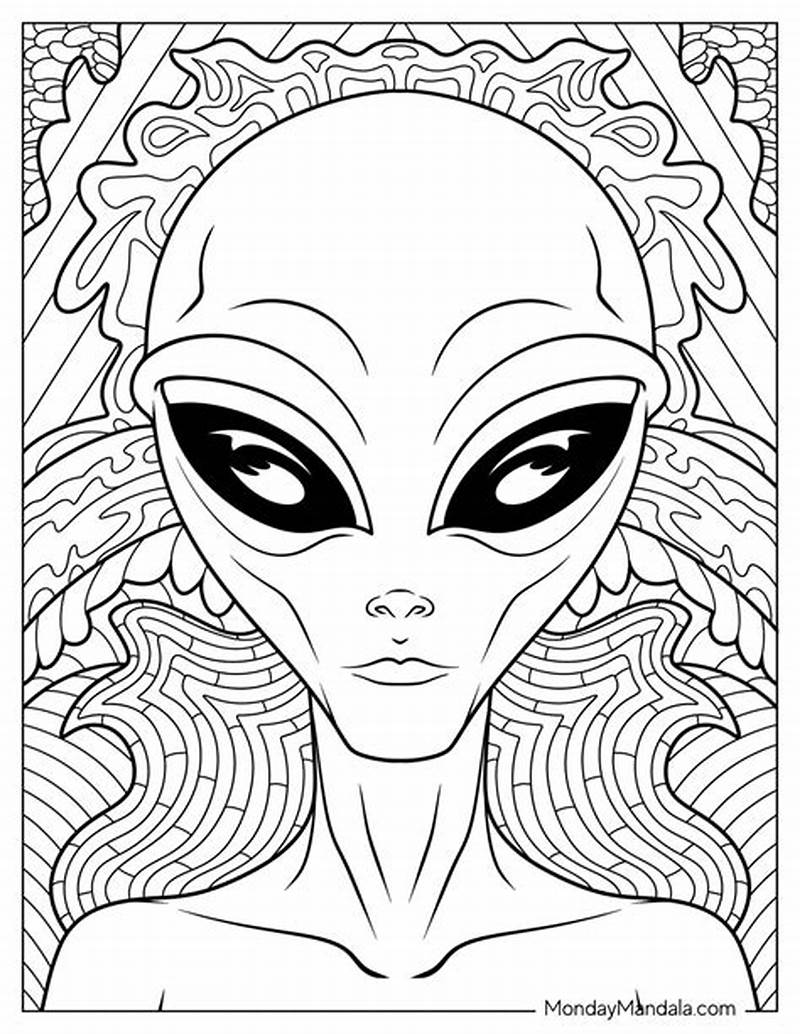 Alien Coloring Page